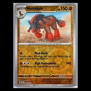 Pokémon Card - Mudsdale 092/162 - Reverse Holo - Temporal Forces - Picture 1 of 1