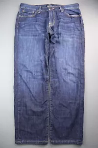 Pantalones de mezclilla para hombre Lucky Brand 221 originales rectos lavado oscuro talla 36x30 (Sr 36x28) - Imagen 1 de 11