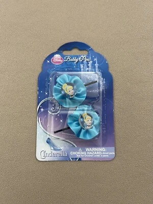 Disney Cinderella Bobby Pin Set~Includes TWO Bobby Pins, Ages 3+, New In Package - Image 1 of 3