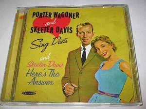 PORTER WAGONER and SKEETER DAVIS Sing Duets & Here's The Answer 2 Albums on CD - Picture 1 of 2