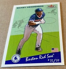 RICKEY HENDERSON 2002 FLEER TRADITION UPDATE Card #U105 NM-MT Condition