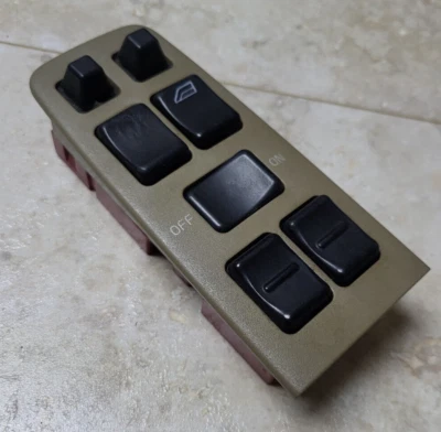 Volvo V90 1997 1998 cerradura de puerta del conductor ventana espejo interruptor panel beige tostado conjunto Foto 1 de 2