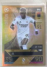 Topps Match Attax 2022/23 22/23 Gold Limited Edition Vini Jr. Real Madrid LE2