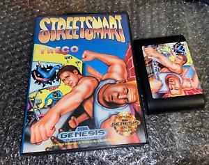 Street Smart Sega Genesis Video Game Cart w/ Box Only Tested - Picture 1 of 8
