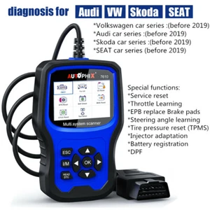 Autophix 7610 Full System Diagnostic Tool EPB SAS TPMS DPF for Audi Skoda Seat - Imagen 1 de 8