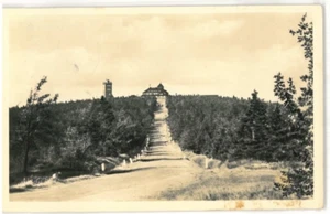 Ansichtskarte Oberwiesenthal/Erzgebirge - Fichtelberghaus mit Wetterwarte - 1956 - Picture 1 of 2
