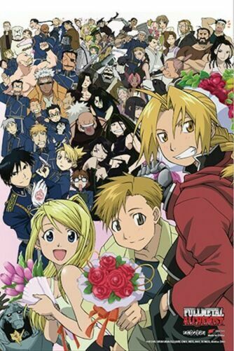 Christ-EZ Fullmetal Alchemist Anime Poster Brotherhood Full Metal Hagane no  renkinjutsushi - Matte poster Frameless Gift 11 x 17 inch(28cm x 43cm)