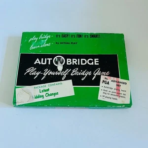 Vintage Autobridge Play-Yourself Bridge Game PGA Beginners Set In Box - Picture 1 of 3