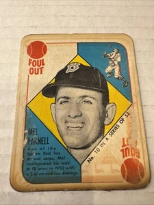 1951 Topps espalda roja #10 Mel Parnell - Medias Rojas de Boston - Imagen 1 de 10