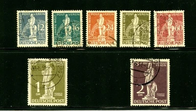 Germany-Berlin #9N35-9N41 (G548) Comp 75th Anniv of UPU, Used,FVF,CV$240.75 - Image 1 of 2