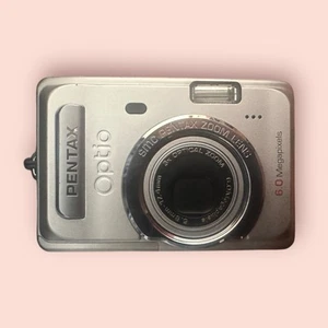Pentax Optio S60 6MP Compact Digital Camera And Cable Tested And Working - Picture 1 of 7