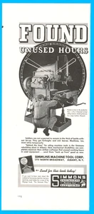 Simmons Ingenieure Soldaten Kriegseinsatz Fräsmaschine Albany Druckanzeige 1942 - Bild 1 von 3