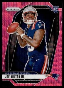 2024 Panini Prizm Rookie Variation Pink Wave Joe Milton III #20 - Imagen 1 de 2