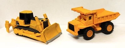 Vintage Diecast Tomy Komatsu Bulldozer & Off Road Bulldozer Lot Of 2 - See Photo - Image 1 of 4