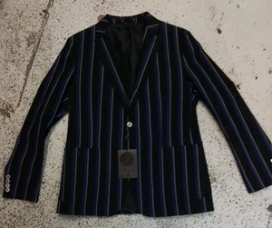 Pretty Green -  Black Label Marton Mills Wool Blend Boating Blazer - Medium New - Picture 1 of 8