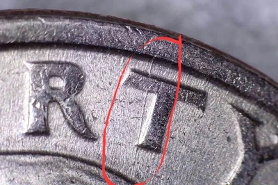 💰🇺🇸 1988 P Washington Quarter - Moneda de error de troquel y doble borde Foto 1 de 4