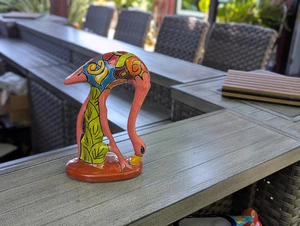Pink Flamingo Home Decor or Yard Art, Talavera Pottery to use as Home Decor - Picture 1 of 10