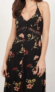 Vestido midi Tobi Take Me Away floral de encaje con cintura talla mediana  - Imagen 1 de 7
