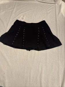 Zara Skort With Metal Accents Slightly Flare Mini - Picture 1 of 11