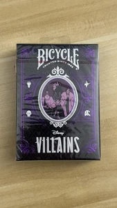 Tarjetas de juego de villanos de Disney en bicicleta - Cuenta con 12 villanos de Disney PÚRPURA - Imagen 1 de 2