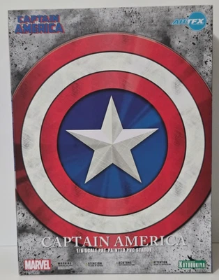 Captain America 1/6 Pre-Painted PVC Statue Kotobukiya's ARTFX Line NIB (2017) - Image 1 of 4