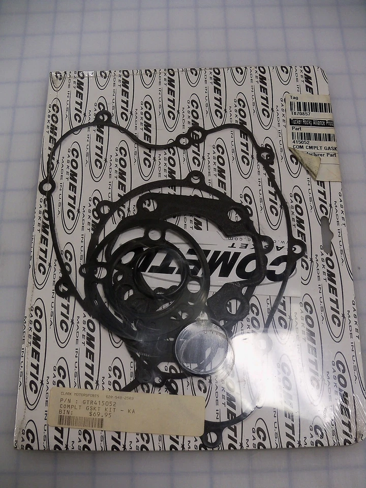 NOS COMETIC COMPLETE GASKET KIT 41-5052 KAWASAKI KX65 SUZUKI RM65 2000-2012 - Imagem 1 de 1