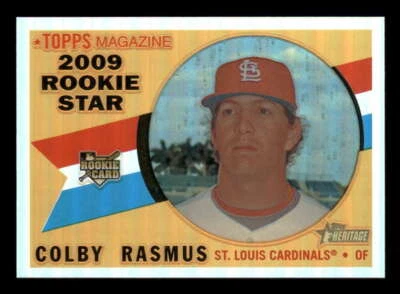 2009 Topps Heritage Chrome Refractor (1:11) #149 Colby Rasmus Cardinals 438/560 - Image 1 of 2