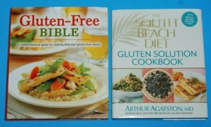 Lot 2 South Beach Diet Gluten Solution + Gluten-Free Bible Recipes Cookbooks - Picture 1 of 6