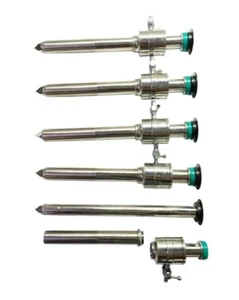 Laparoscopic Trocar Cannula Reducer Multifunction Flap Valve Set 15mm 120mm 5Pc - Picture 1 of 5
