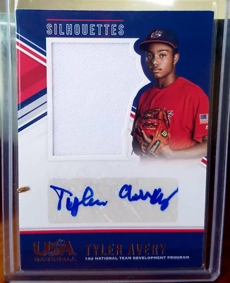2018 Panini Stars and Stripes Tyler Avery Auto Relic 7/199 - Image 1 of 2