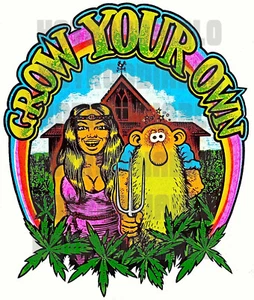 WEED 420 MARIJUANA POT HOT ROD BIKER RAT FINK PEACE TOOLS STICKER - Picture 1 of 1