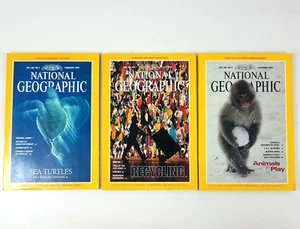 (3) VTG National Geographic Magazines February July December 1994 VG - Picture 1 of 10