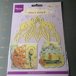 Marianne Design - Stencil in metallo stile Anja 2 EH1867 - Foto 1 di 4