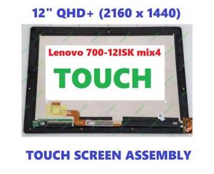 12" QHD LCD Touch Screen Assembly Lenovo Ideapad Miix 700-12ISK Type 80QL