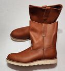 Red Wing Boots 866 PECOS 12 D Traction Tred 9” Pull On Leather Work Boots Mens