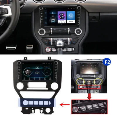 For 2015-2021 Ford Mustang F2 Version Android 10.1 Radio 8" Stereo Head Unit GPS - Image 1 of 4