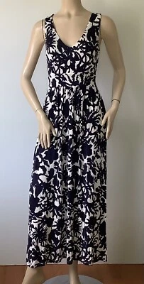 Maxi Vestido MILLY of New York for Design Nation Azul Blanco Tejido Floral (Talla S) Foto 1 de 4