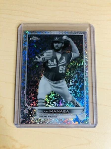 2022 Sean Manaea Topps Chrome #217 mini rifrattore diamante bianco e nero - Foto 1 di 2