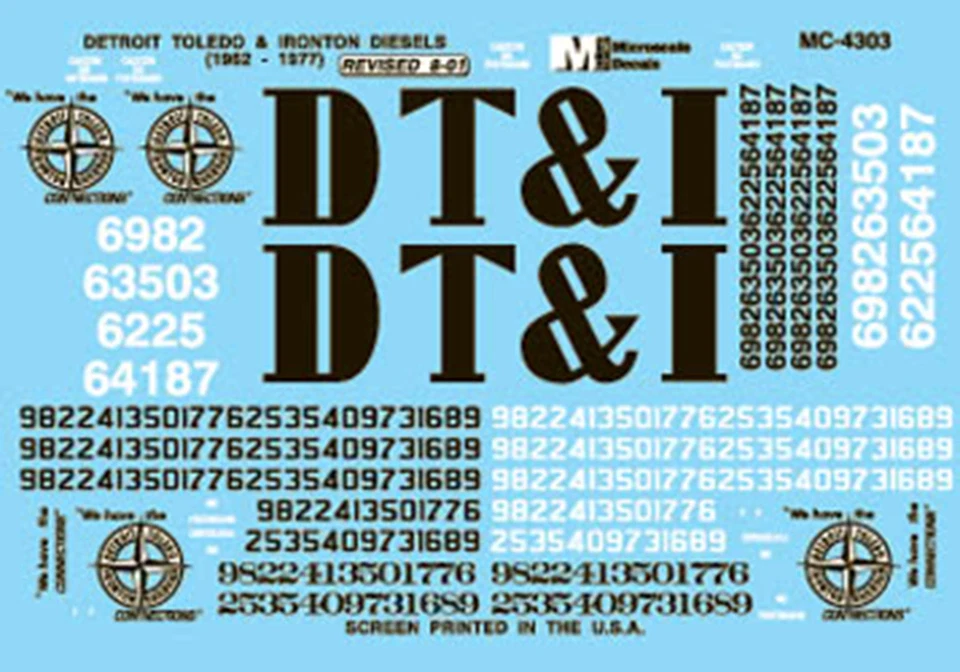 Microscale HO Detroit, Toldeo & Ironton DT&I Mini-Cal Diesels (Orange & MC-4303 - Image 1 of 1
