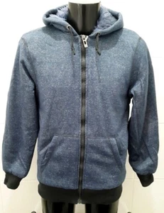 NUEVO Buccini 1953 STK Sherpa Forrado Sudadera con Capucha, Azul Marl - M - Imagen 1 de 6