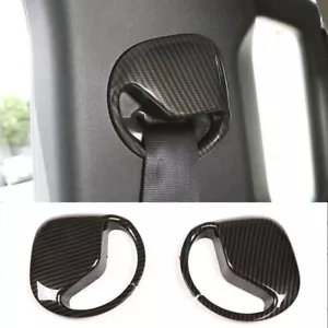 Cubierta del panel de hebilla del cinturón de seguridad de carbono ABS para Land Rover Defender 90 110 2020-2022 - Imagen 1 de 10