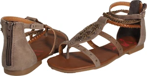 Jellypop Atlantis Womens Gladiator Sandal Gray / Multi Distressed US Size 7 M - Picture 1 of 3