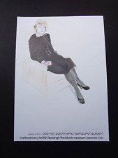 Large DAVID HOCKNEY Art Gallery Exhibition Poster Celia Birtwell Portrait 1980