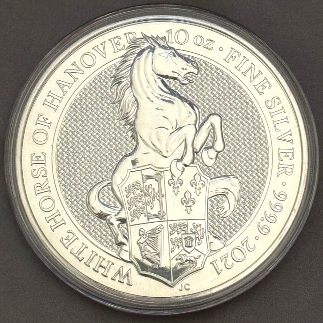 UK Queen's Beast Silver Bullion Coins 10 oz Precious Metal Content