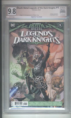 Death Metal Legends of The Dark Knight #1 PGX  9.8 SS "SIGNED BY TONY DANIEL" - Image 1 of 2