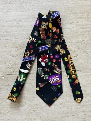 Corbata vintage de caramelo colorida marca M&Ms para hombre Foto 1 de 3