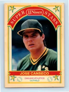 1989 JJ Nissen Super Stars Food Issue Jose Canseco #5 Baseballkarte 🔥⚾ - Bild 1 von 2