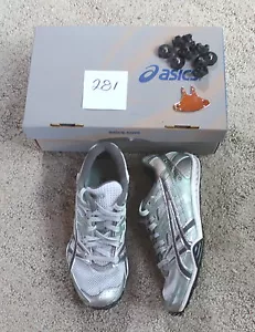NUEVOS ASICS GEL DIRTDIVA2 Correr TRAIL Cross Country Spike Zapatos PLATEADOS Talla 6.5 37 - Imagen 1 de 3