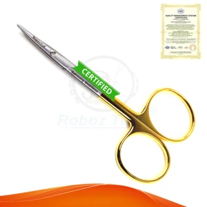German TC Strabismus SuperCut Scissors 4” (10cm) CVD - Picture 1 of 1