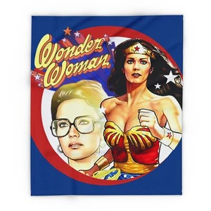Wonder Woman TV Show Arctic Fleece Blanket 50" × 60", Superhero Fleece Blanket - Picture 1 of 7
